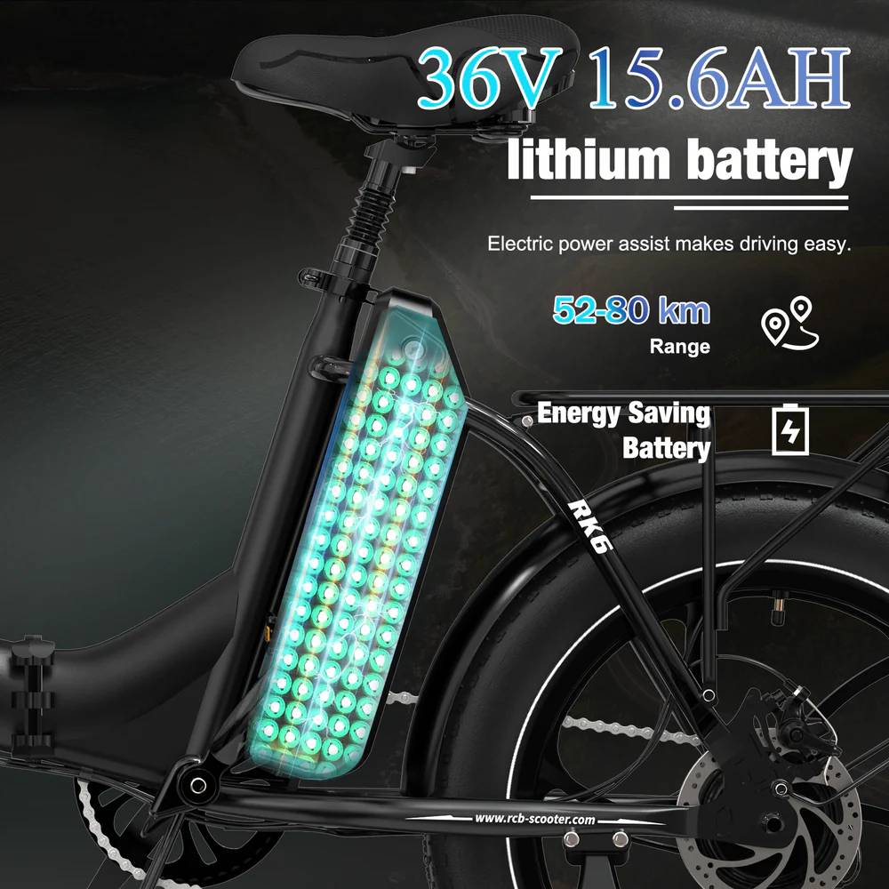 RCB ROCK OUR LIFE RK6 E-Bike SW 20" 561,6Wh/120kg 80km Klapprad