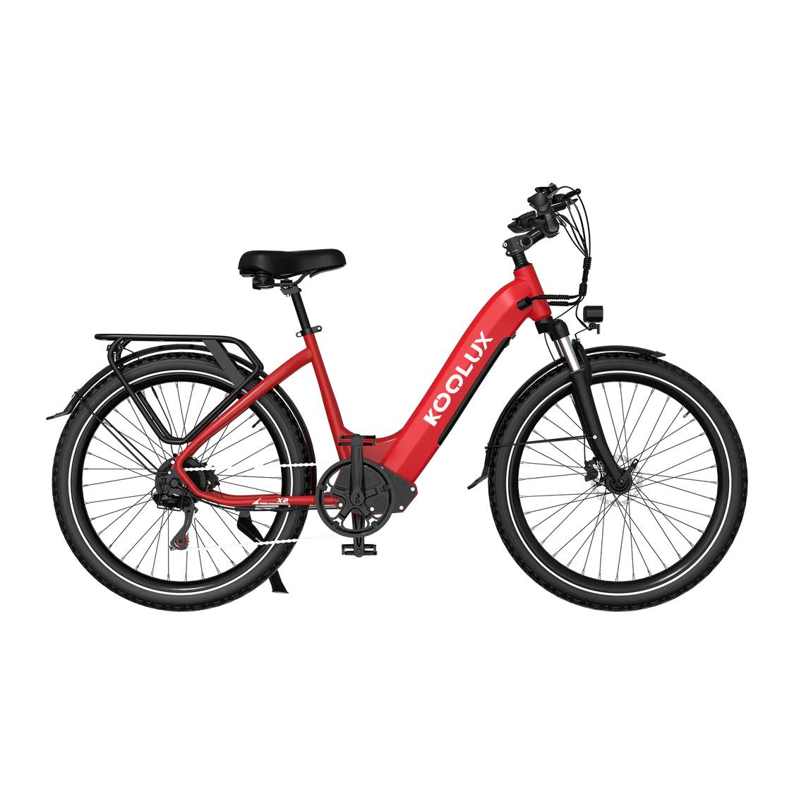 Koolux X2 Commuter E-Bike RT 26" 48V/648Wh/120kg 85km Citybike