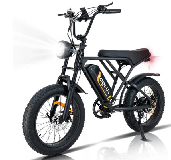 Koolux BK29 E-Bike 20*4" Fat Tire 48V/15Ah -80km Cruiser FatBike